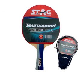 STAG Tournament Table Tennis Racquet, Multicolour
