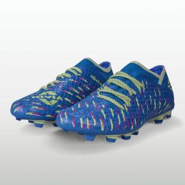 NIVIA Ashtang Turf 2.0 Football Shoes for Men Core Blue Floro Pink Black