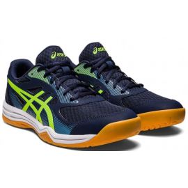 ASICS UPCOURT 5 MIDNIGHT/HAZARD GREEN Men's Indoor Court Shoes