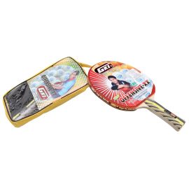 GKI Offensive XX New Computerised Printed Cover Table Tennis Racquet (Red)
