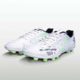 Nivia Safari Football Stud for Men-Silver Navy Blue Green