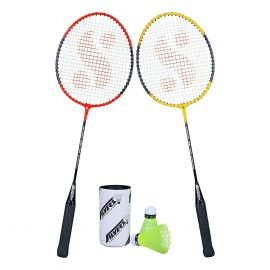 Silver's Badminton Racket SB-100 set (Colory May Vary)
