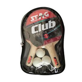 Stag Club Table Tennis Playset 2 Racket with 3 Balls