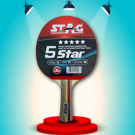 Stag Iconic 5 Star Table Tennis (T.T) Racket| Premium